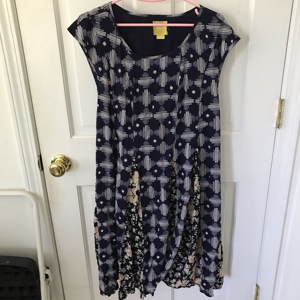 Pleated floral dress